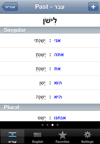 Hebrew Verb Tables screenshot 1